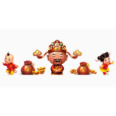 春节迎财神过新年