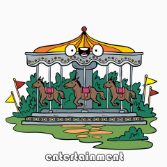 创意游乐园旋转木马