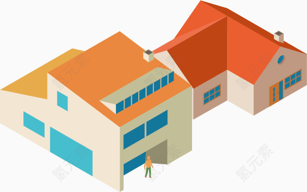 建筑高楼城镇都市地产