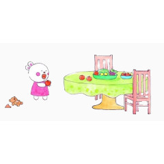 卡通餐桌