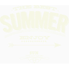暑期 暑假 summer 夏日  艺术字