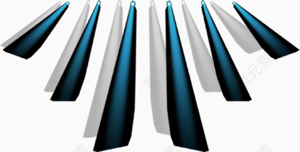 蓝色白色晚会灯光