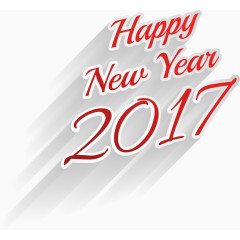 纸片效果红色2017