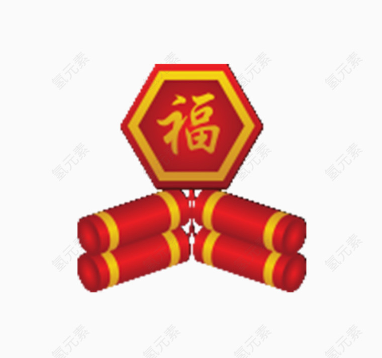 福字鞭炮素材