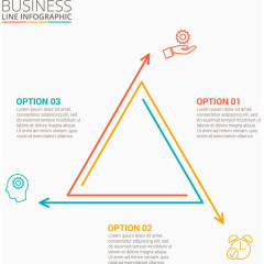 装饰三条信息图表