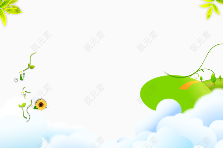 教育儿童 梦幻童话背景