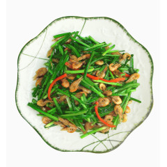 韭菜炒河虾