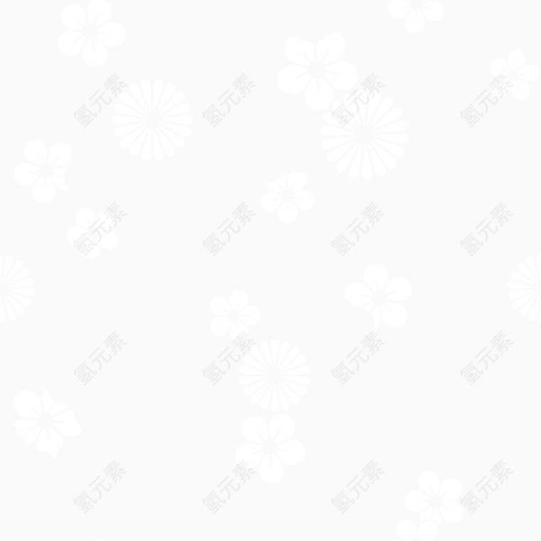 矢量白花
