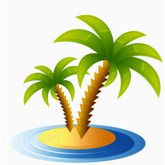 绿色椰子树覆盖你的家园