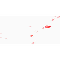 飘舞粉色艺术花瓣