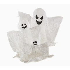 万圣节披着白布的小鬼