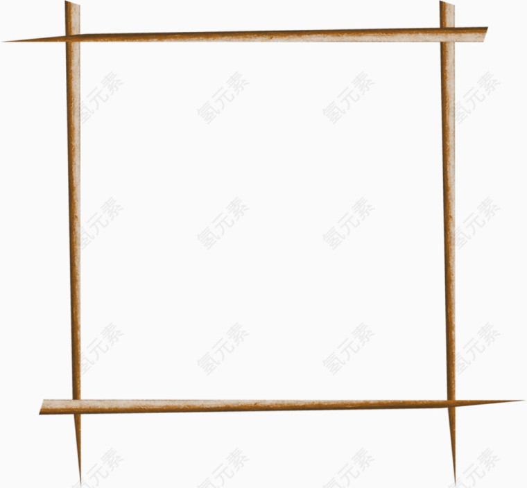 棕色木棍方框