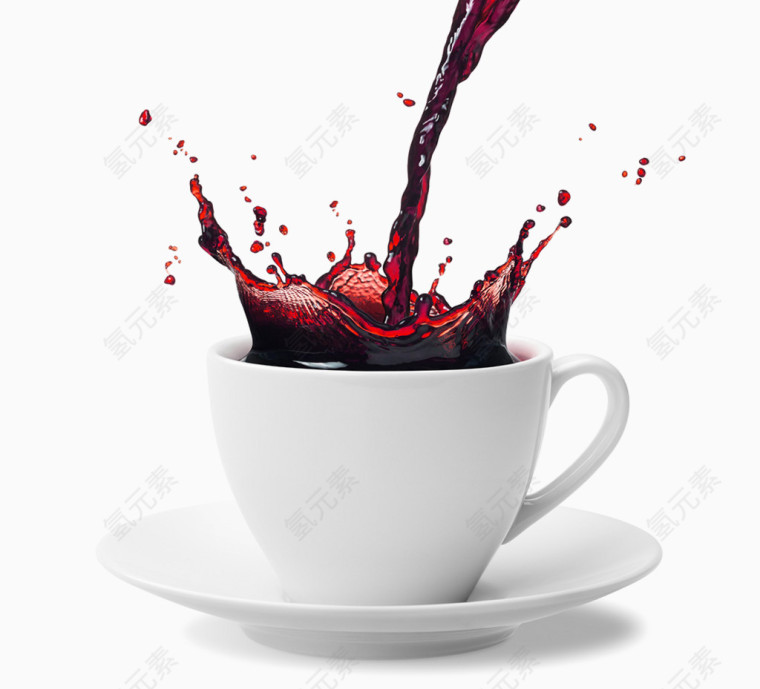 创意水纹咖啡饮料广告