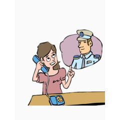 和警察打电话