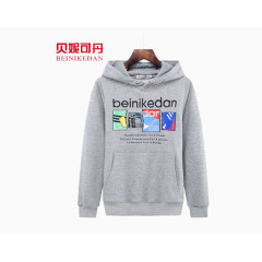 学生宽松套头连帽卫衣