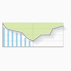 矢量区域分布折线图线型图