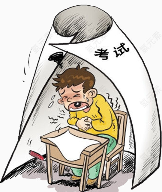 孩子备战考试家长着急撞墙