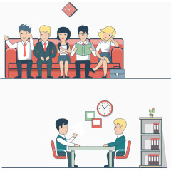 面试交流图案设计图片