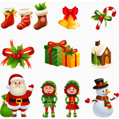 卡通圣诞装饰物