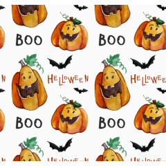 南瓜灯蝙蝠背景矢量素材