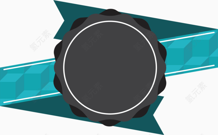 精美折纸标签矢量素材