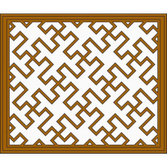 木质方形循环对称移窗