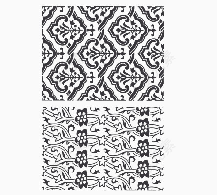 欧式底纹花纹边框