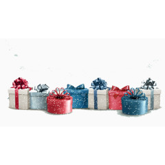 精美雪地礼盒矢量素材