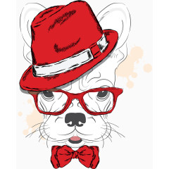 时尚素描动物矢量素材