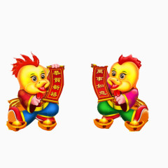 金鸡报喜素材图片