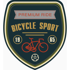 旧式自行车蓝色金属标牌