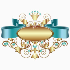 蓝色钻石花纹装饰