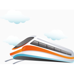 矢量PPT创意旅游高铁图标