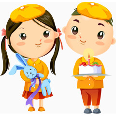 矢量可爱儿童插画