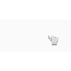 保护牙齿宣传插画