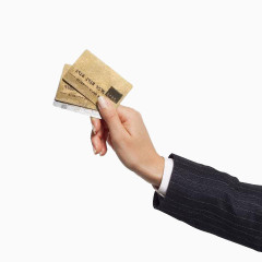 拿着银行卡的手