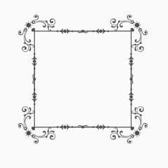 欧式简单花纹装饰素材