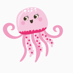 粉红色海洋生物水木