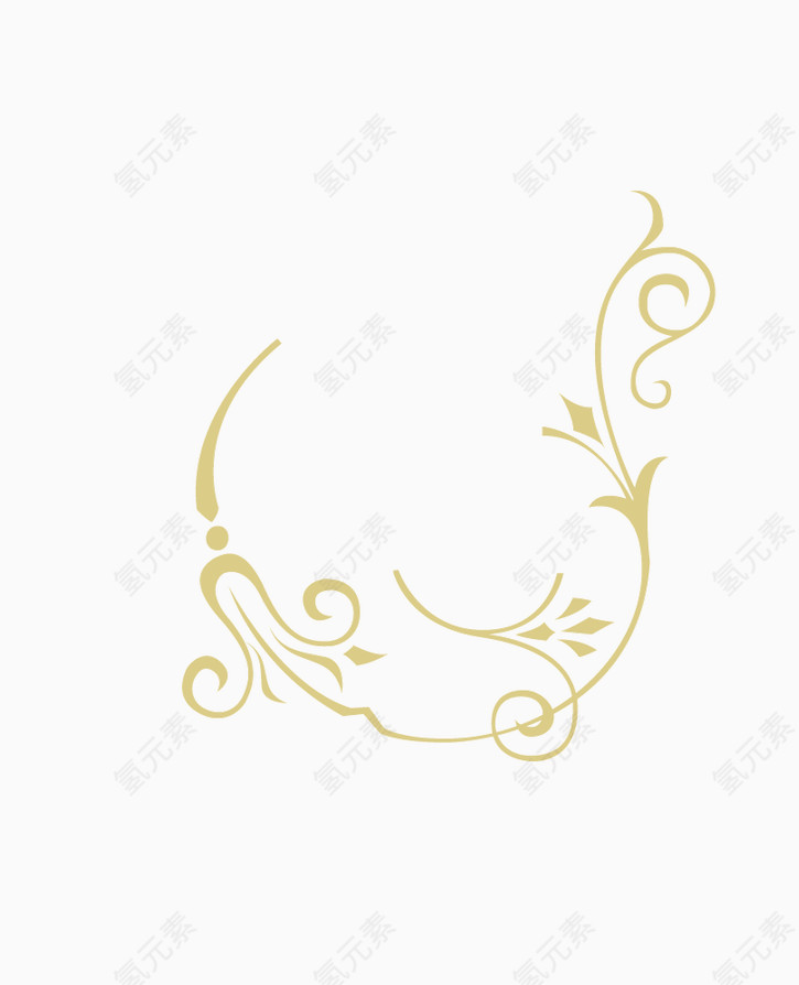 金丝线花纹   花纹素材   花草