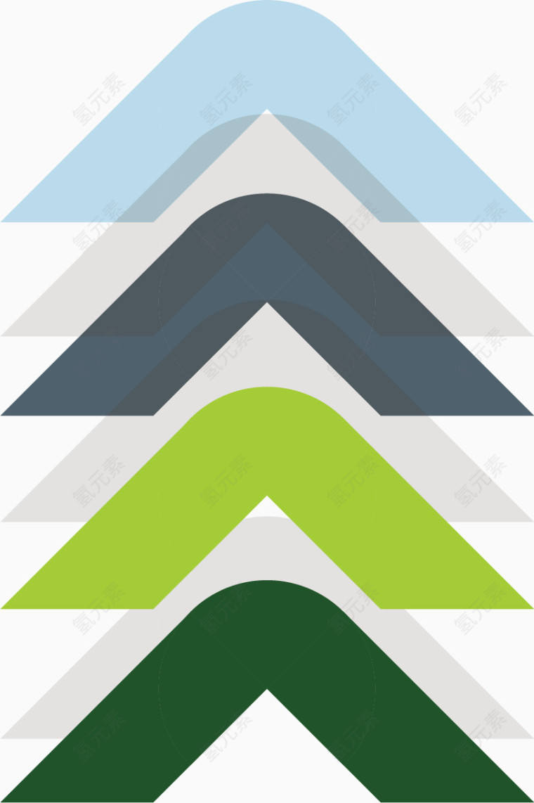 矢量创意PPT信息标签素材