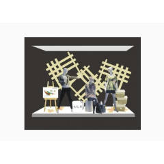 服装橱窗展示设计图片