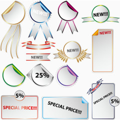 促销矢量标签