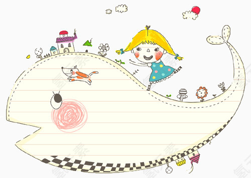 手绘本子插画