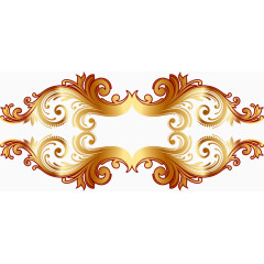 矢量金属色边框