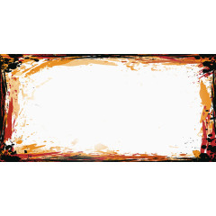 神秘涂鸦油彩万圣节海报边框