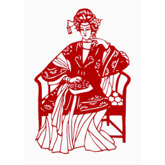 精美的红楼梦人物创意剪纸作品