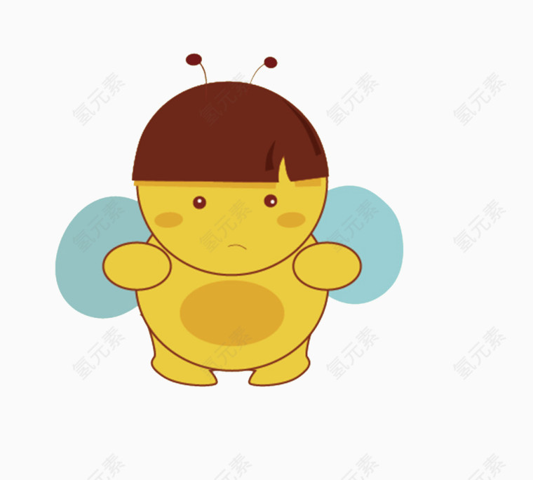 卡通黄色小蜜蜂