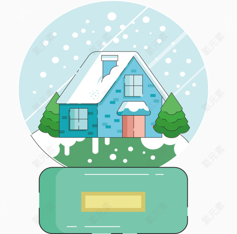 大雪中的房屋
