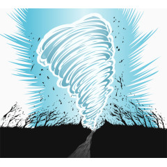 2017天气类台风元素矢量素材