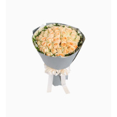 香槟色玫瑰花友谊之花灰色包装